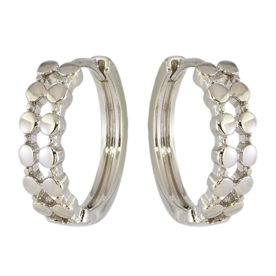 Серьги Xuping Родий колечки Декоративный узор фото №1