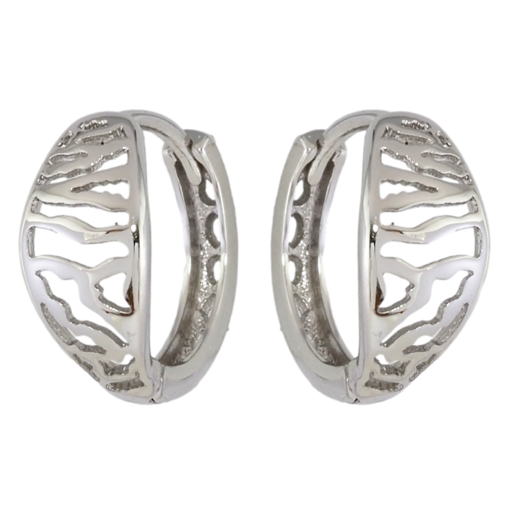 Серьги Xuping Родий колечки Резной узор фото №19