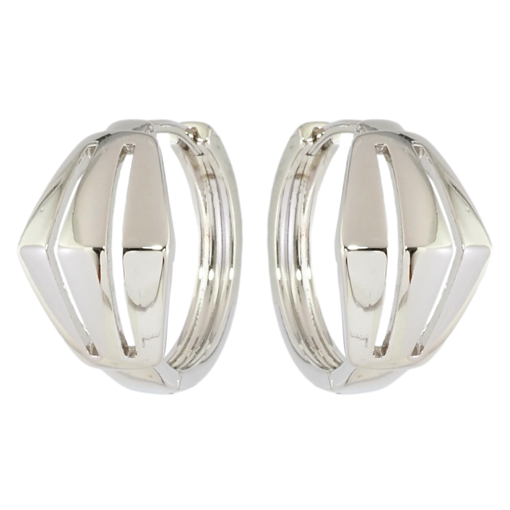 Серьги Xuping Родий колечки Декоративный узор фото №25