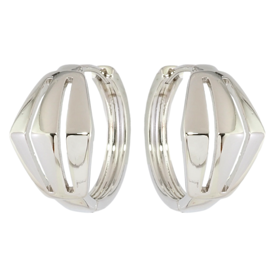 Серьги Xuping Родий колечки Декоративный узор фото №1