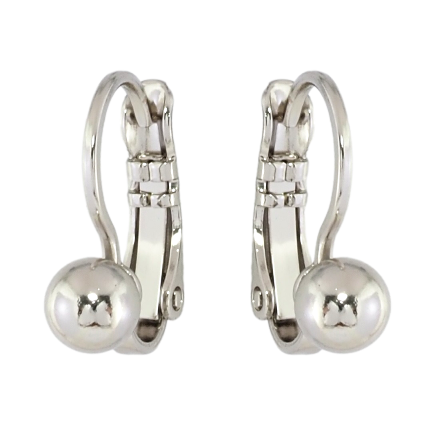 Сережки Xuping Родій французький замок Кульки на дужках ø 5мм фото №1