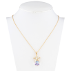 Кулон Xuping колір 18K з кр-ми Swarovski на ланцюжку Куб Tanzanite з морською зіркою довжина 40-45см х 1мм фото №2