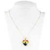 Кулон Xuping 18K з кр-ми Swarovski на ланцюжку Серце з кристалом Vitrail Medium дл. 40-45см х 1мм фото №2