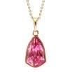 Кулон Xuping колір 18K з кристалами Swarovski на ланцюжку Кристал Rose довжина 39-44см х 1мм фото №3