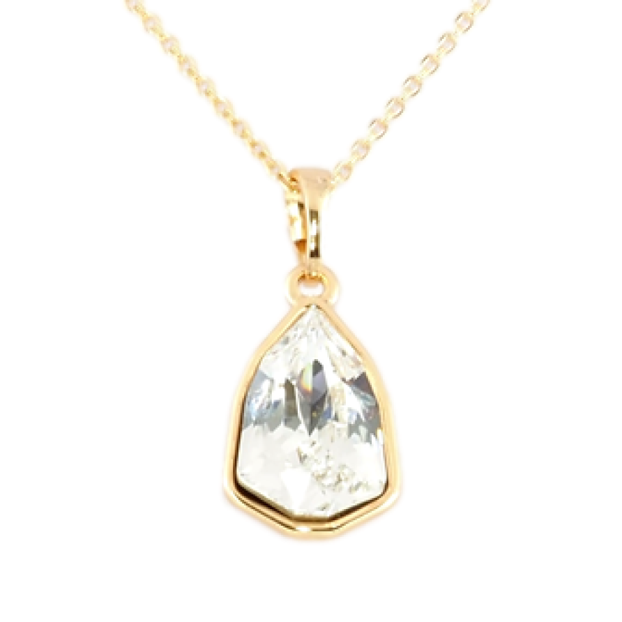 Кулон Xuping колір 18K з кристалами Swarovski на ланцюжку Кристал Clear довжина 39.5-44.5см х 1мм фото №1