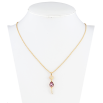 Кулон Xuping 18K с кр-ми Swarovski на цепочке Лиса с кристаллом Amethyst длина 40-45см х 1мм фото №2