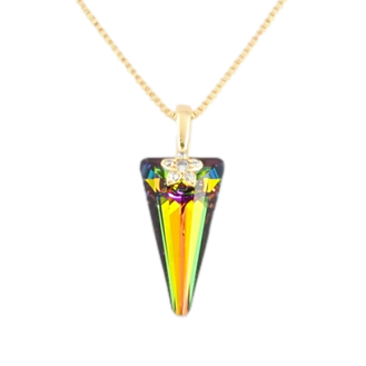 Підвіска Xuping 18K із кристалами Swarovski на ланцюжку Кристал Vitrail Medium дл.42,5-47,5см х 1мм фото №21