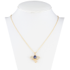 Кулон Xuping колір 18K з кр-ми Swarovski на ланцюжку Слон із кристалом Tanzanite довжина 40-45см х 1мм фото №2