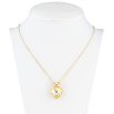 Кулон Xuping колір 18K з кр-ми Swarovski на ланцюжку Серце Sunshine Delite з короною довжина 40-45см х 1мм фото №2