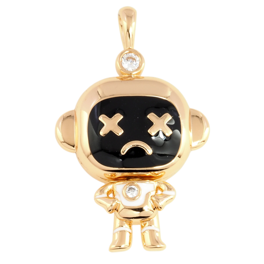 Кулон Xuping Позолота 18K Чоловічок для ланцюжка до 5мм фото №1