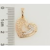Кулон Xuping Позолота 18K Сердечко для ланцюжка до 5мм фото №2