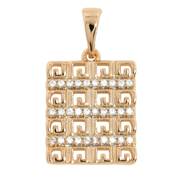 Кулон Xuping Позолота 18K Декоративний візерунок з доріжками цирконію для ланцюжка до 5мм фото №19