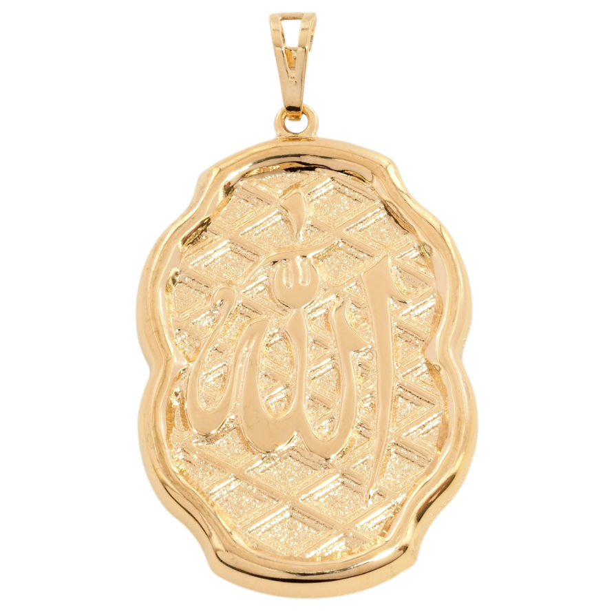 Кулон Xuping Позолота 18K Напис Аллах для ланцюжка до 7мм фото №1 Кулон Xuping Позолота 18K Напис Аллах для ланцюжка до 7мм фото №1
