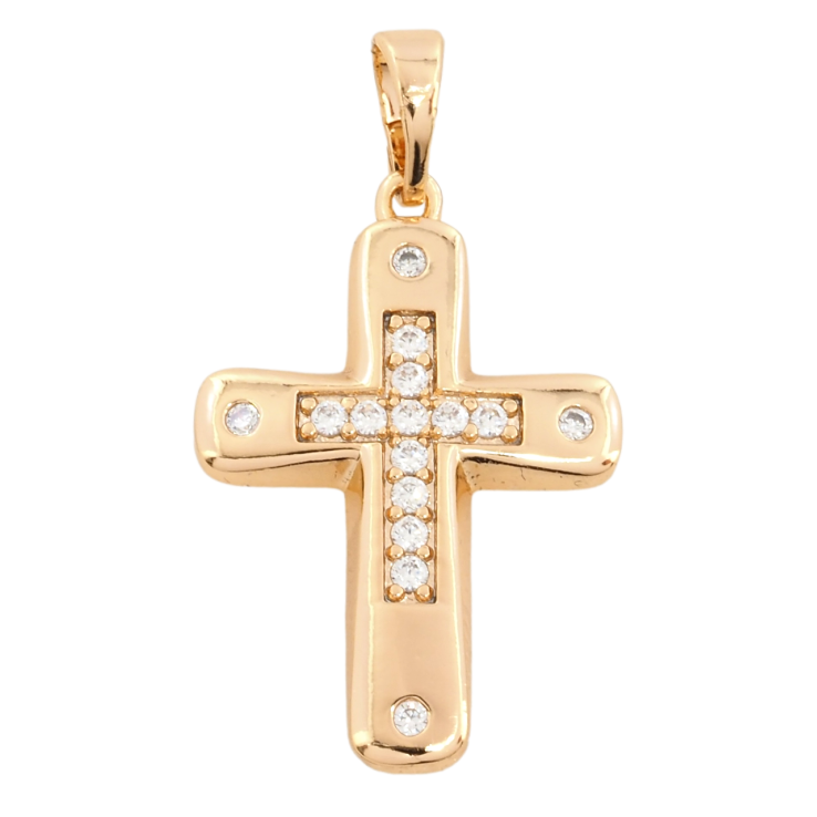 Кулон Xuping Позолота 18K Крест с цирконием для цепочки до 5мм фото №25 Кулон Xuping Позолота 18K Крест с цирконием для цепочки до 5мм фото №25