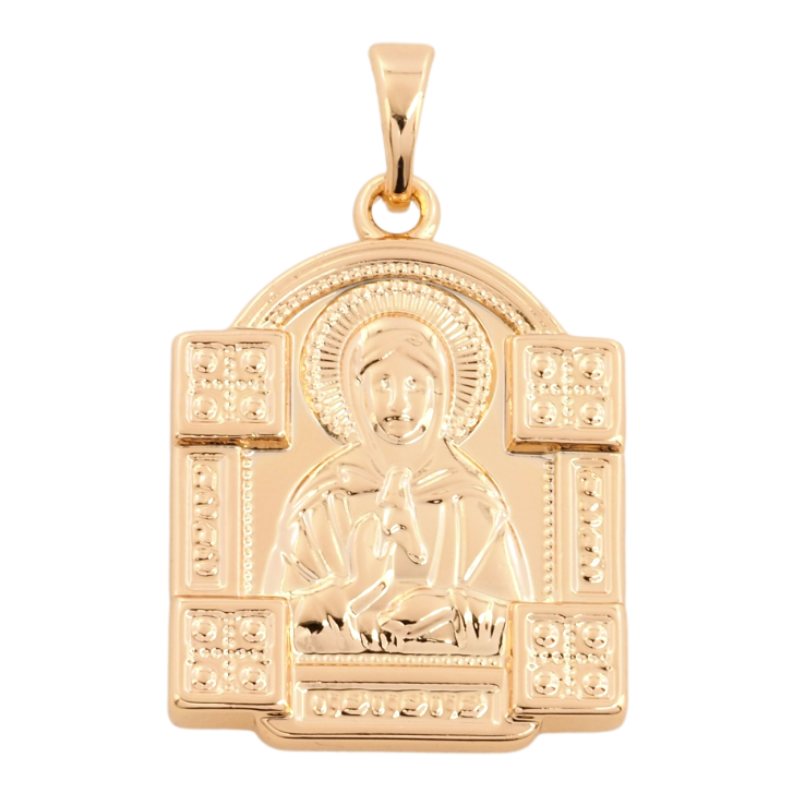 Кулон Xuping Позолота 18K Ладанка Пресвята Богородиця для ланцюжка до 5мм фото №6 Кулон Xuping Позолота 18K Ладанка Пресвята Богородиця для ланцюжка до 5мм фото №6