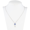 Кулон Xuping колір Родій з кр-ми Swarovski на ланцюжку Келих з кристалом Tanzanite дл. 41,5-46,5см х 1мм фото №2