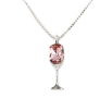 Кулон Xuping колір Родій з кр-ми Swarovski на ланцюжку Келих з кристалом Amethyst дл. 42-47см х 1мм фото №2