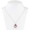 Кулон Xuping колір Родій із кристалами Swarovski на ланцюжку Кристал Antique Pink довжина 39-44.5см х 1мм фото №2