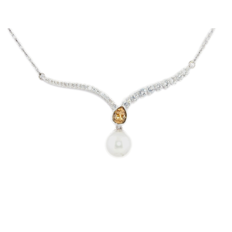 Підвіска Xuping колір Родій із кристалами Swarovski на ланцюжку Безцінний Дар довжина 50-55см фото №20