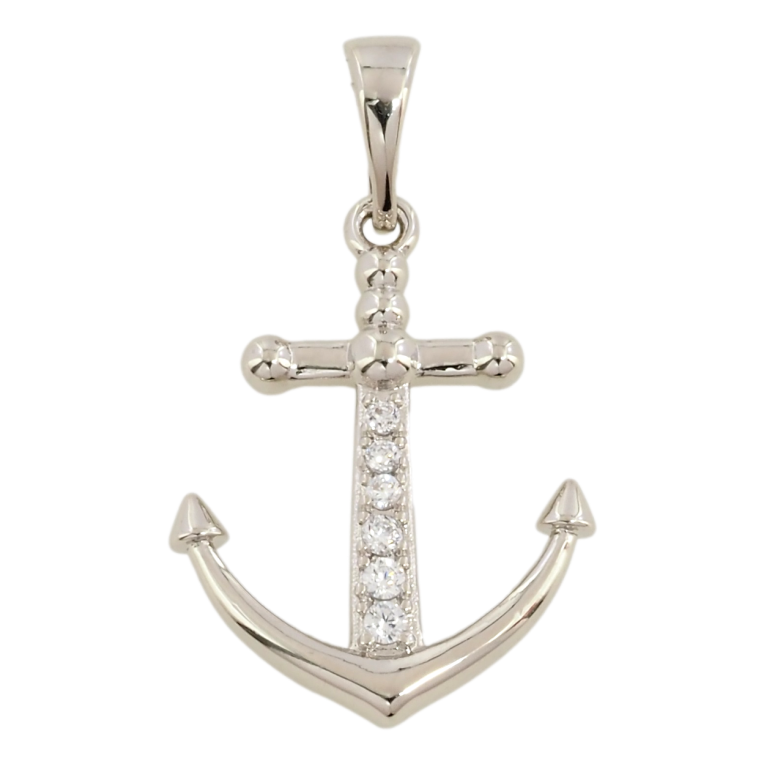 Кулон Xuping Родій Якір для ланцюжка до 5мм фото №1