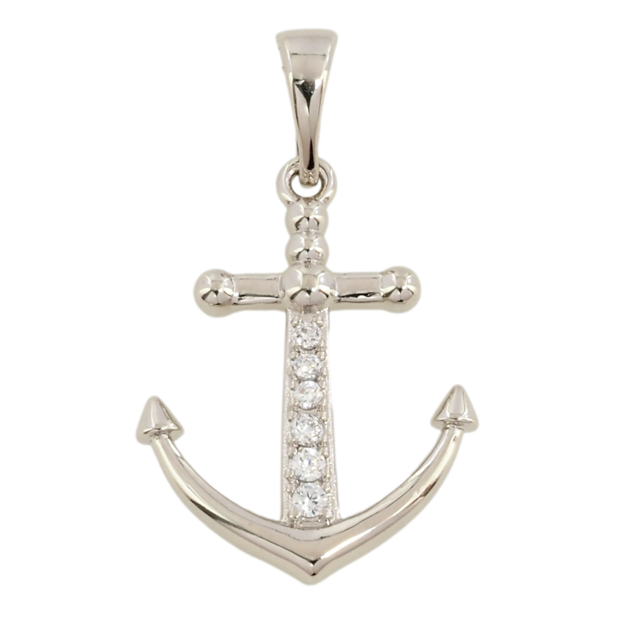 Кулон Xuping Родій Якір для ланцюжка до 5мм фото №1