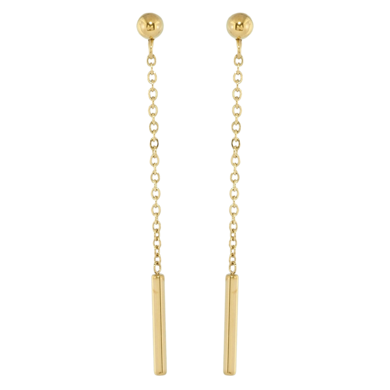 Серьги Xuping TTM Stainless Steel цвет 14K пусеты Декоративные подвески фото №1