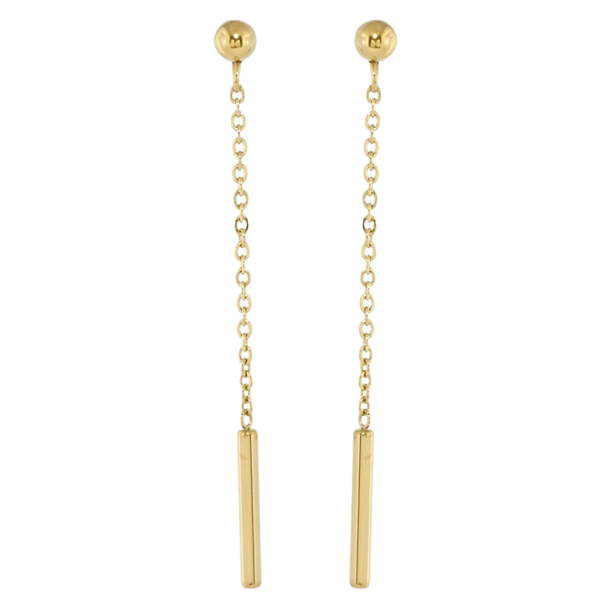 Серьги Xuping TTM Stainless Steel цвет 14K пусеты Декоративные подвески фото №1