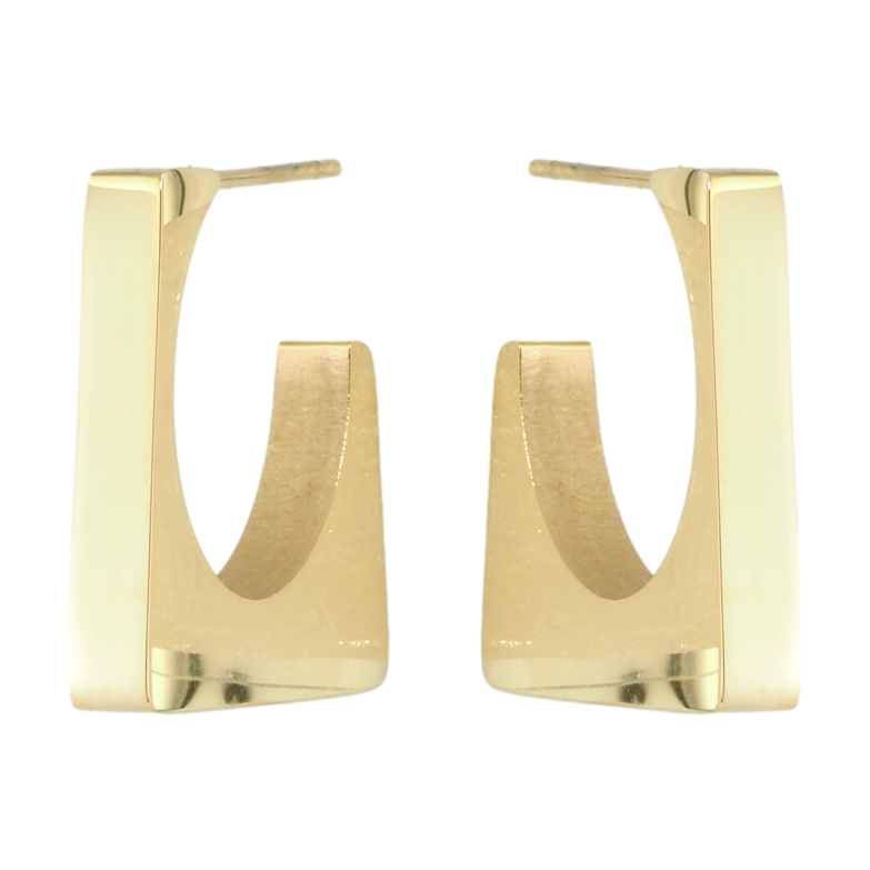 Серьги Xuping TTM Stainless Steel цвет 14K пусеты Декоративные фото №6