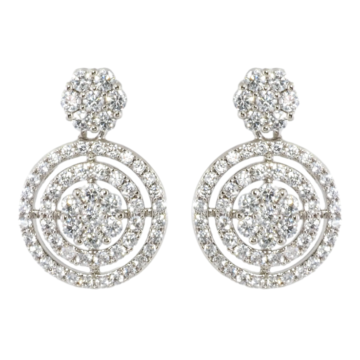 Сережки Xuping Родій пусети Інкрустація цирконієм фото №4 Сережки Xuping Родій пусети Інкрустація цирконієм фото №4