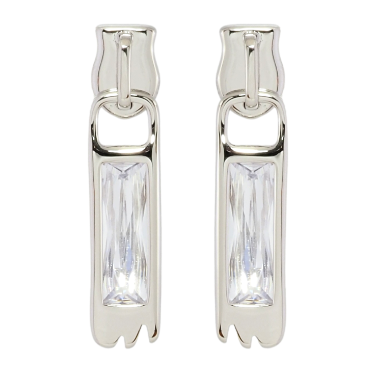 Серьги Xuping Родий пусеты Бегунки с фианитами фото №15 Серьги Xuping Родий пусеты Бегунки с фианитами фото №15