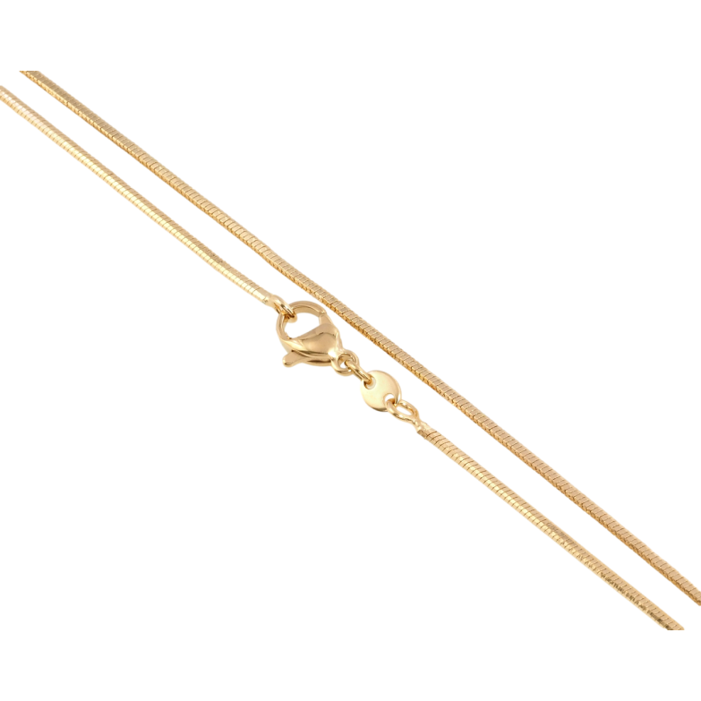 Ланцюжок Xuping Позолота 18K Плетіння Ювелірний шнур 4-х гранний довжина 51см х 1мм фото №1