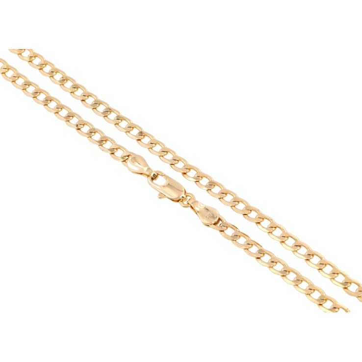 Ланцюжок Xuping Позолота 18K Плетіння Панцирне довжина 45см х 3.5мм фото №9