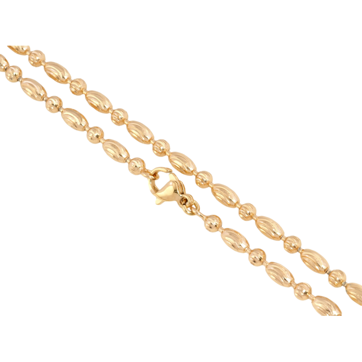 Ланцюжок Xuping Позолота 18K Плетіння Перлина довжина 44см х 3мм фото №18