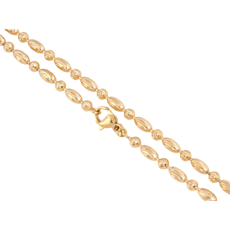 Цепочка Xuping Позолота 18K Плетение Перлина длина 44см х 3мм фото №1