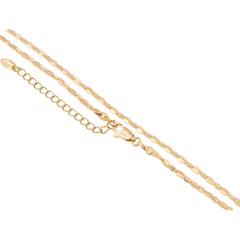 Цепочка Xuping Позолота 18K Плетение Морская цепь длина 43-48см х 2мм фото №19