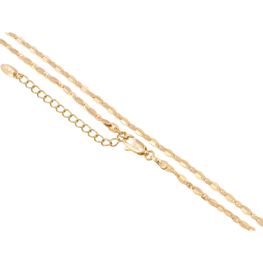 Цепочка Xuping Позолота 18K Плетение Морская цепь длина 43-48см х 2мм фото №1