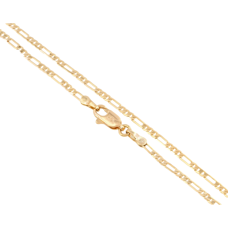 Ланцюжок Xuping Позолота 18K Плетіння Фігаро довжина 49см х 2мм фото №1