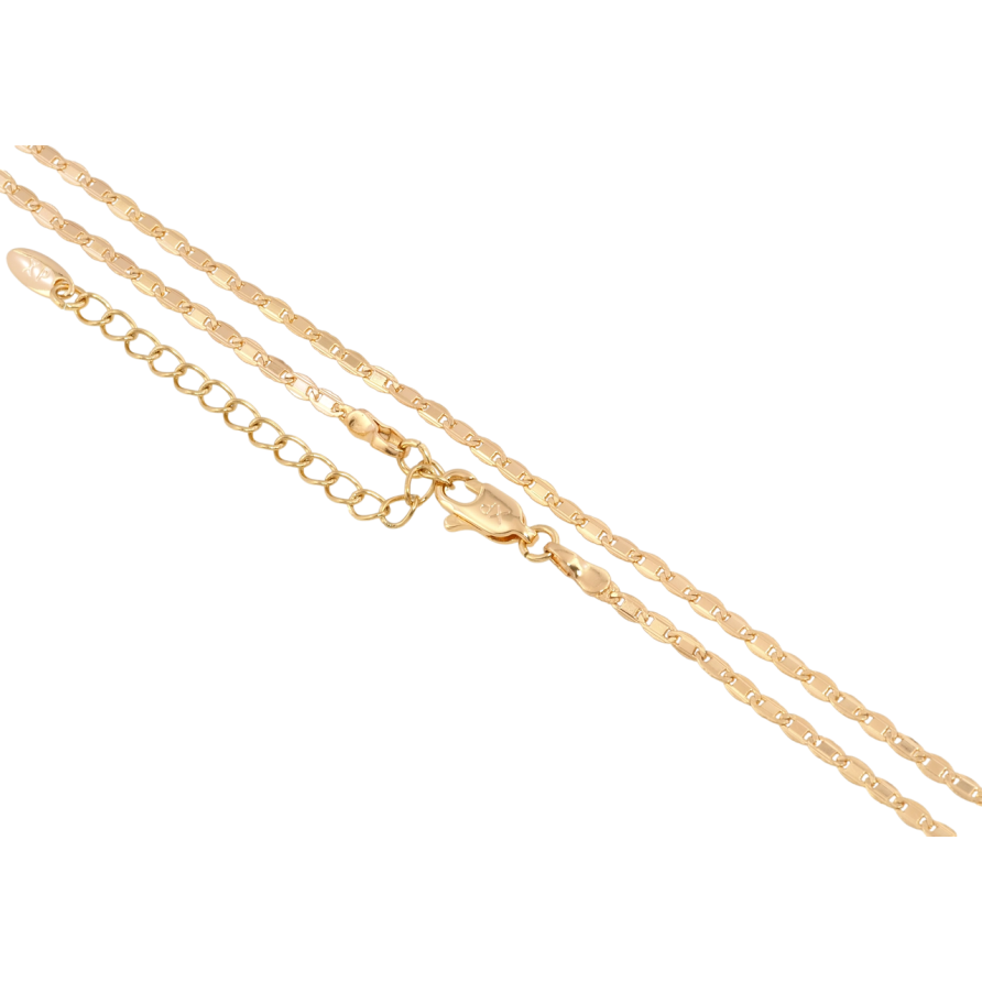 Цепочка Xuping Позолота 18K Плетение Морская цепь перекрученная длина 44-49см х 2мм фото №1