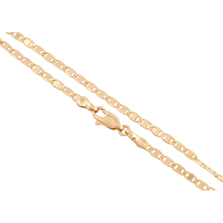 Ланцюжок Xuping Позолота 18K Плетіння Морський ланцюг довжина 44см х 2мм фото №3