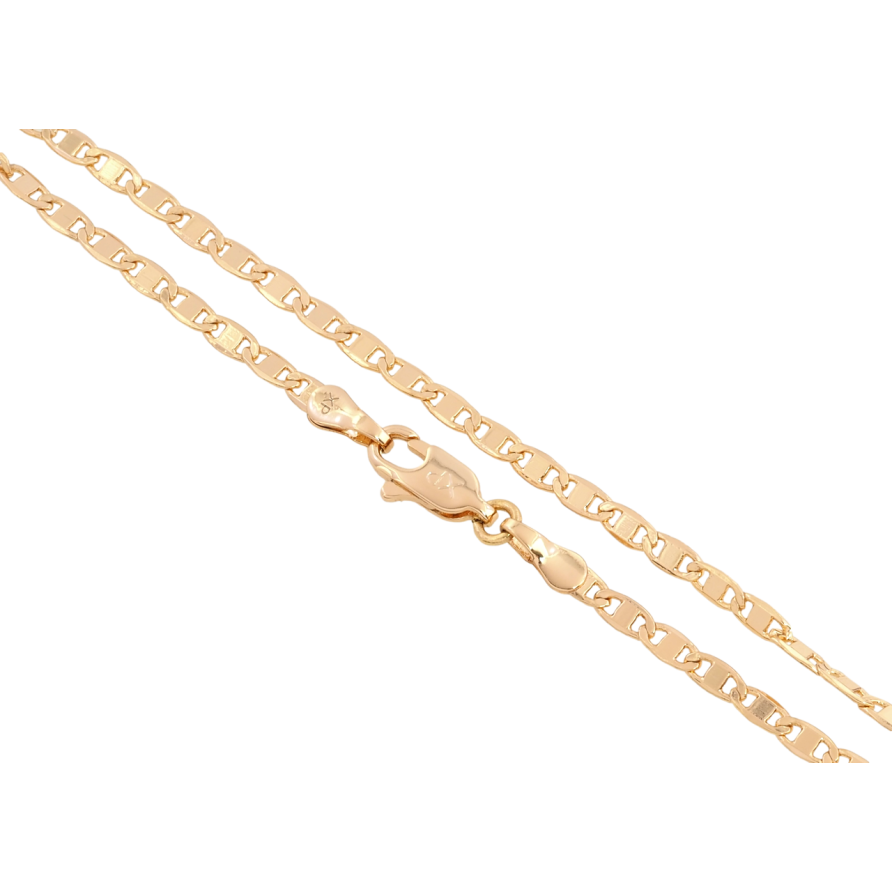 Цепочка Xuping Позолота 18K Плетение Морская цепь длина 44см х 2мм фото №1