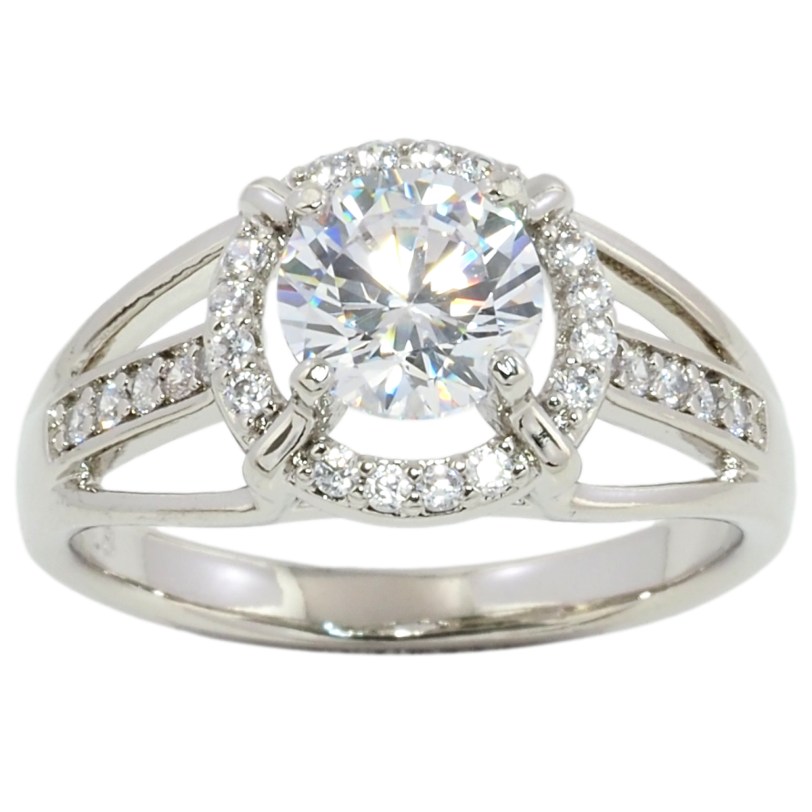 Каблучка Xuping Родій Кристалічний блиск фото №1