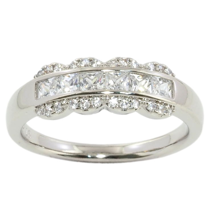 Каблучка Xuping Родій Візерунок з цирконієм фото №20