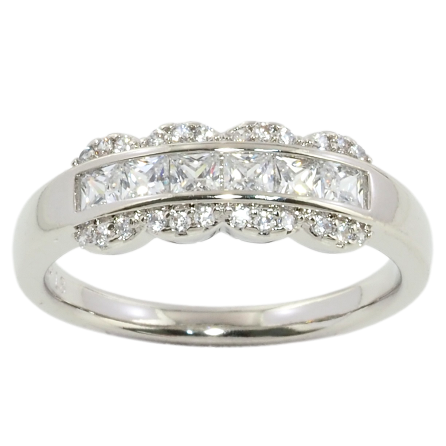 Каблучка Xuping Родій Візерунок з цирконієм фото №1