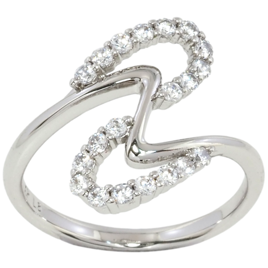 Каблучка Xuping Родій Декоративний візерунок із цирконієм фото №1