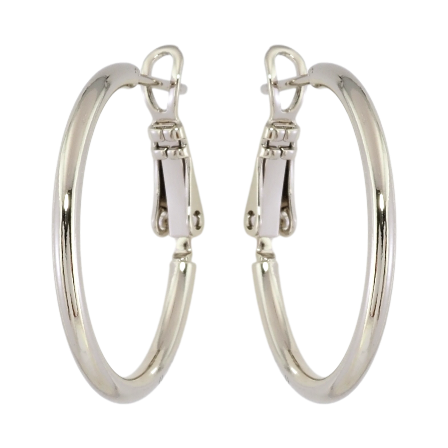 Сережки Xuping Родій кільця (конго) Класика ø 2.6см фото №1