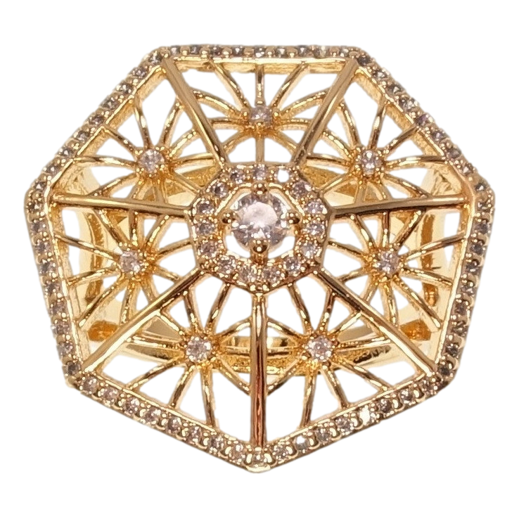 Каблучка Xuping Позолота 18K Восьмигранник фото №19 Каблучка Xuping Позолота 18K Восьмигранник фото №19