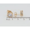 Серьги Xuping Позолота 18K пусеты Кристальные капельки фото №2 Серьги Xuping Позолота 18K пусеты Кристальные капельки фото №2