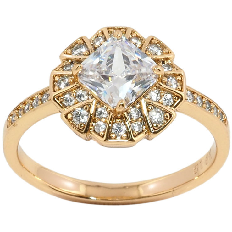 Кольцо Xuping Позолота 18K Кристальный блеск фото №22