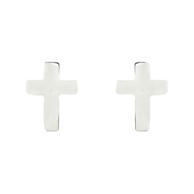 Серьги Xuping TTM Stainless Steel цвет Родий пусеты Крестики фото №14