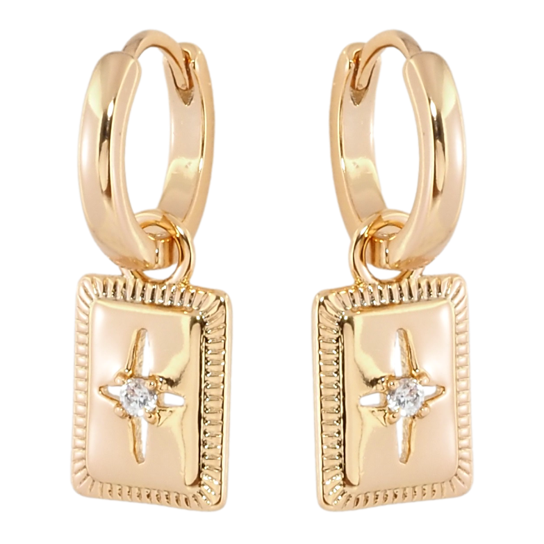 Сережки Xuping Позолота 18K підвіски на колечках Декоративні підвіски 2 в 1 фото №8